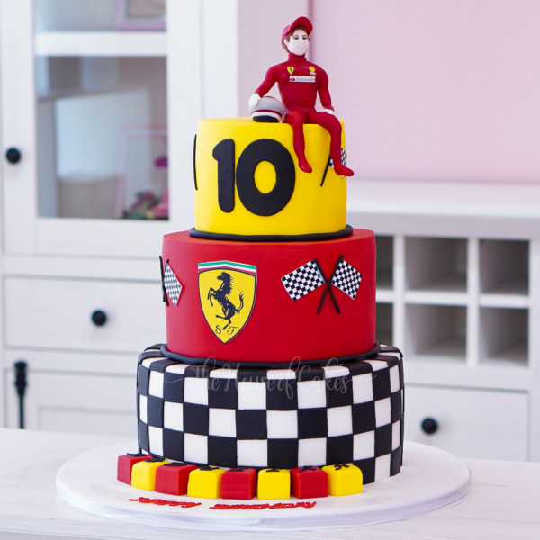 Ferrari decorated cake