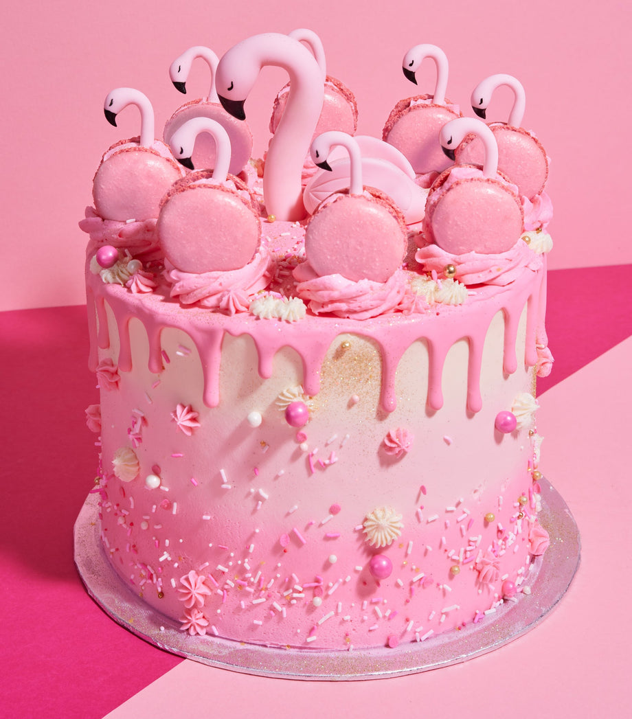 Flamingo Decorated Cake