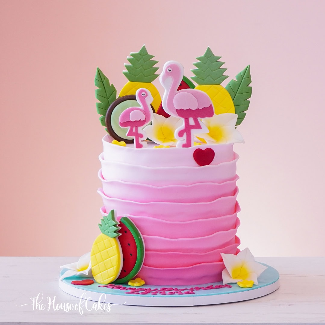 Flamingo Decorated Cake