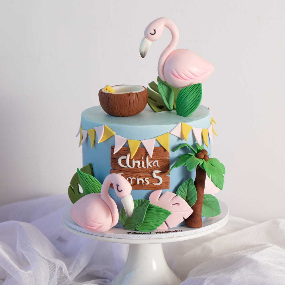 Flamingo Decorated Cake