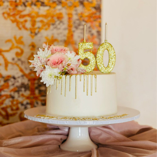 Metallic Decorated Cake