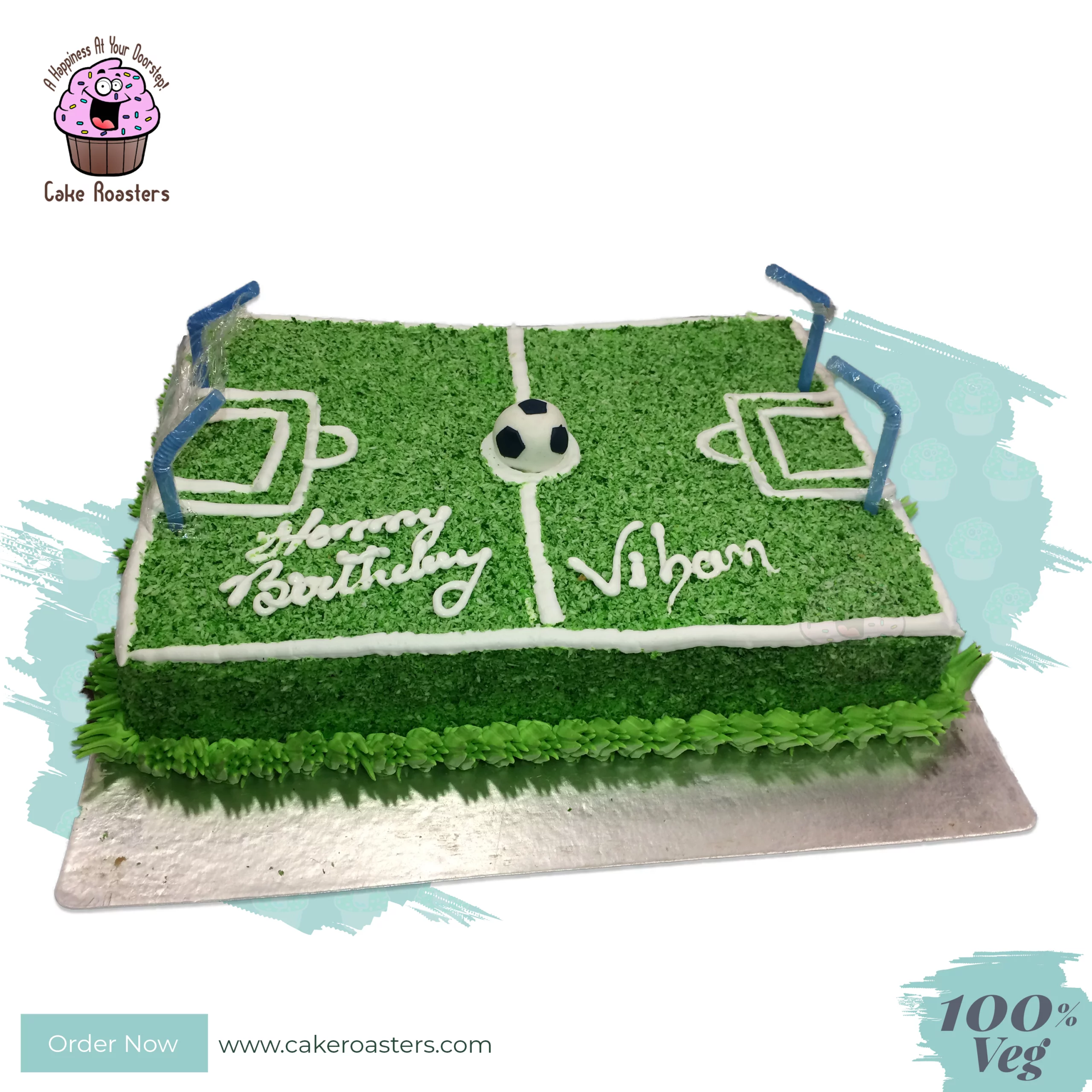 Football Field Decorated Cake