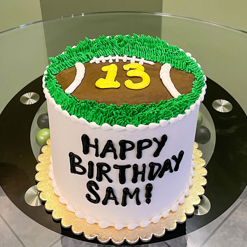 Decorated Football Cake