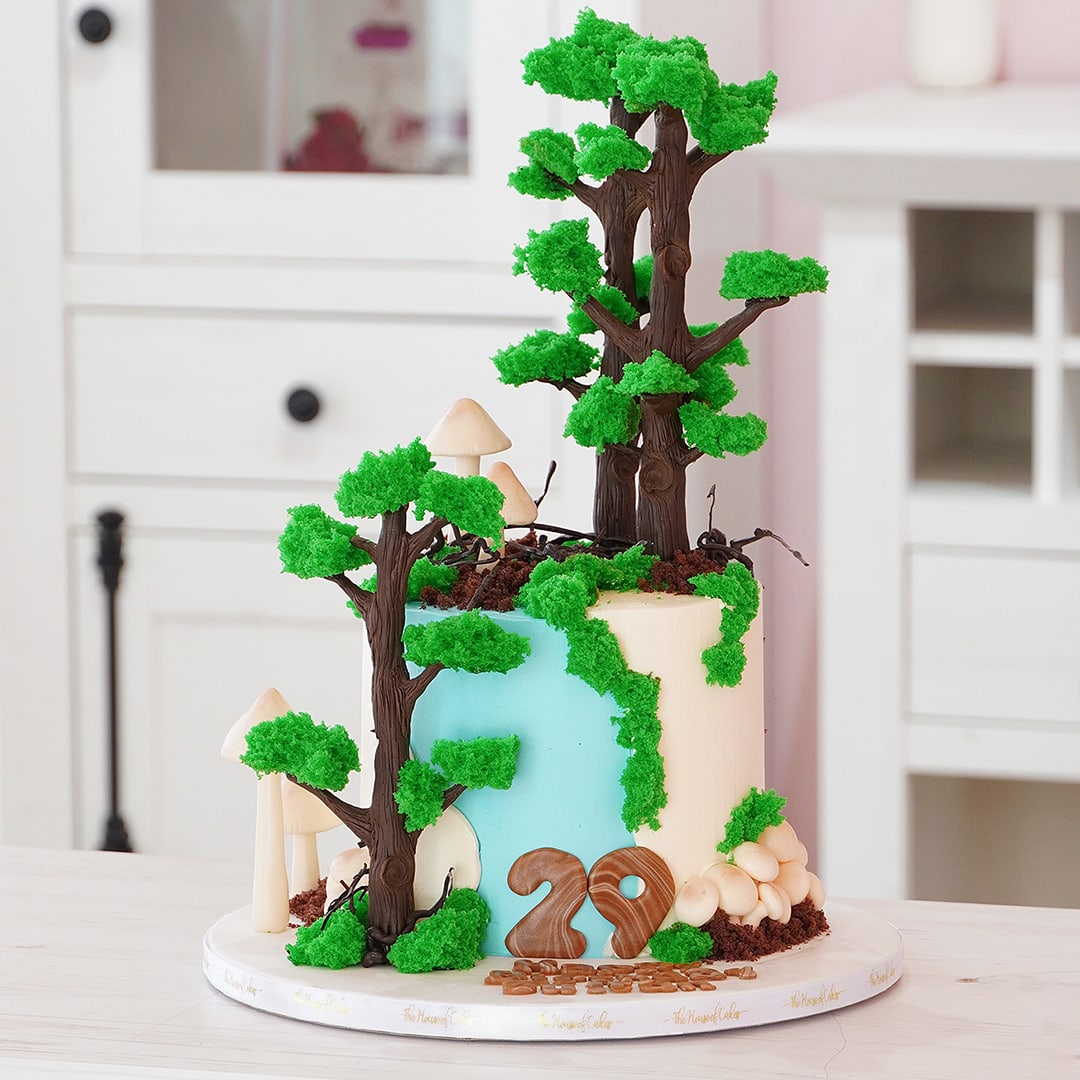 Forest Decorated Cake