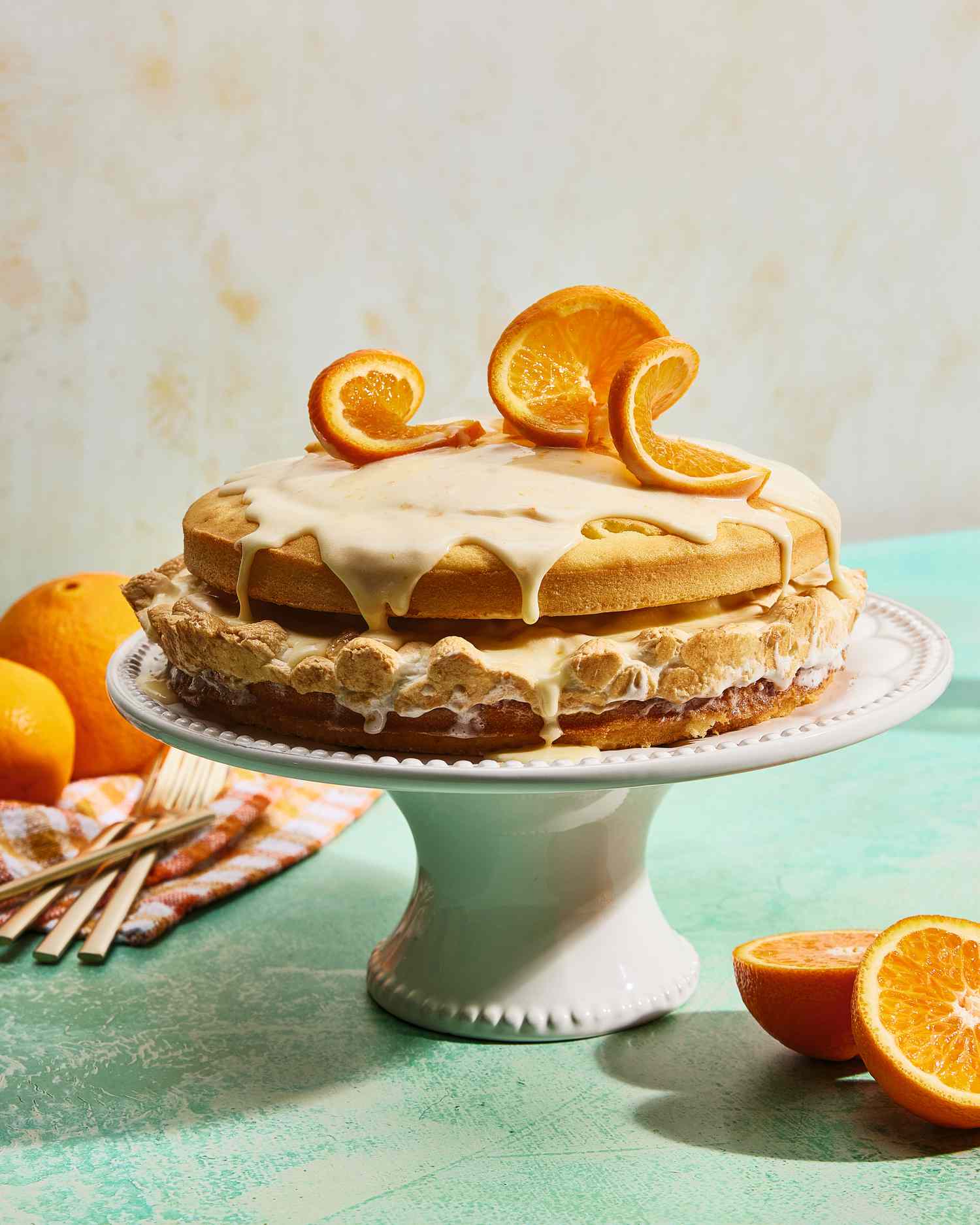 Orange Decorated Cake