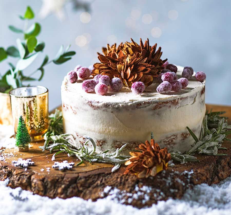 Decorated Christmas Cake