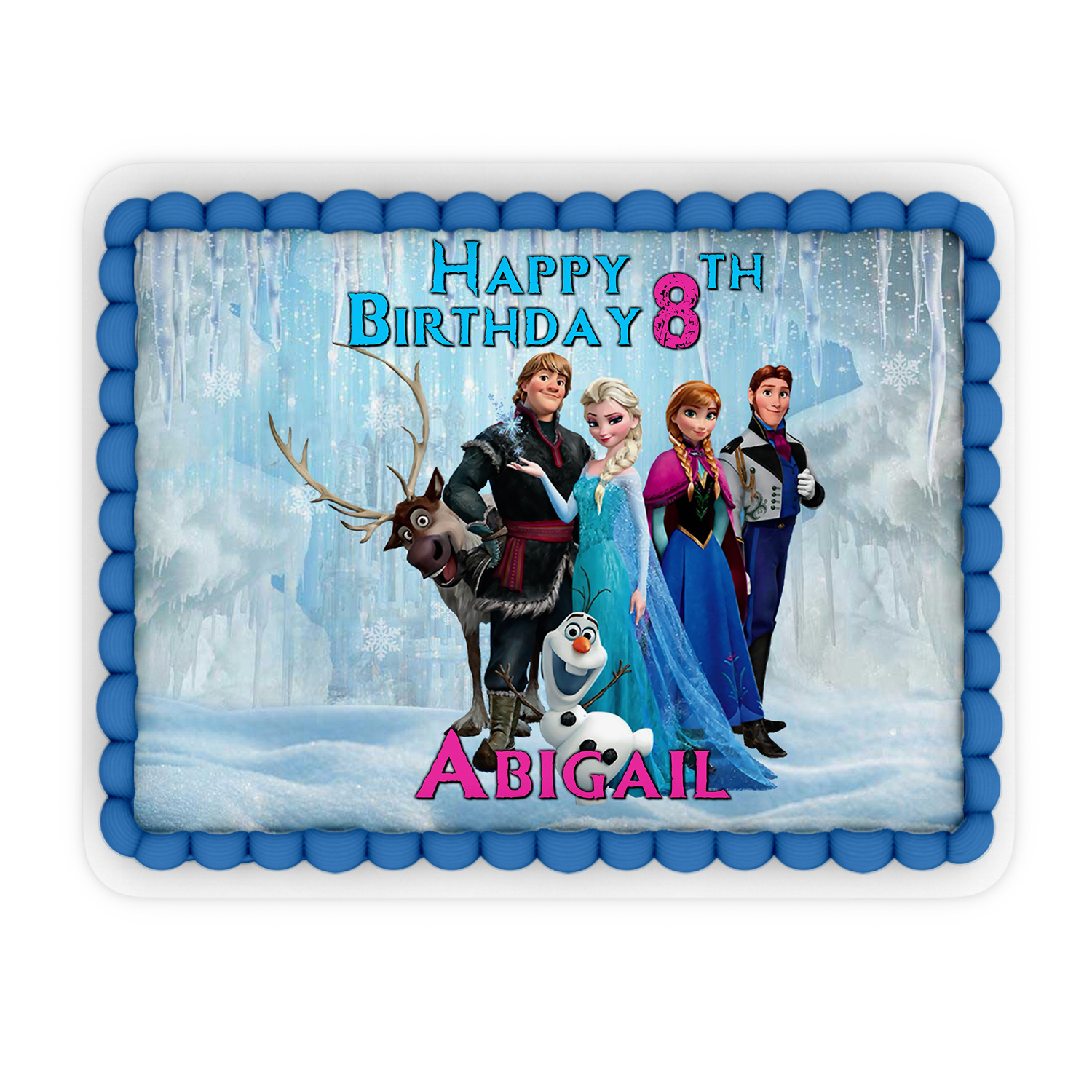 Frozen Decorated Cake