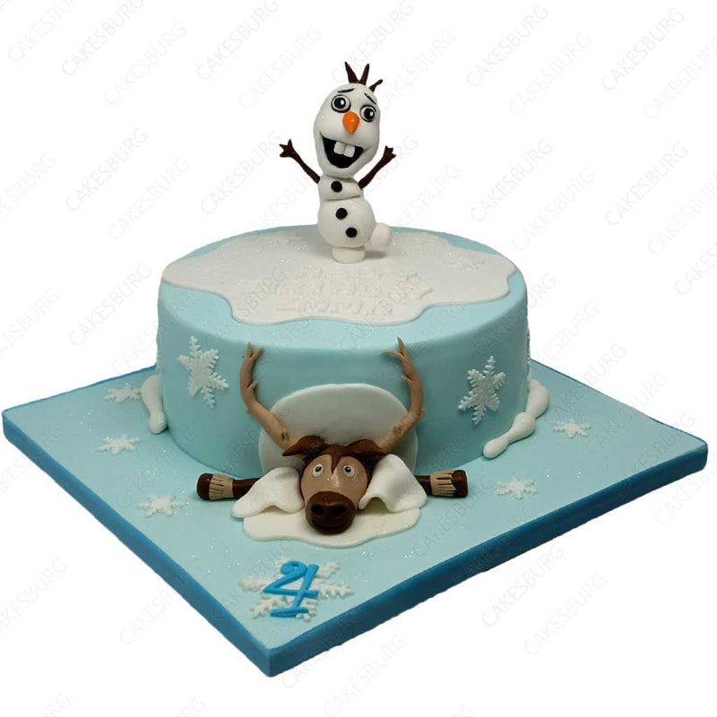 Olaf Decorated Cake