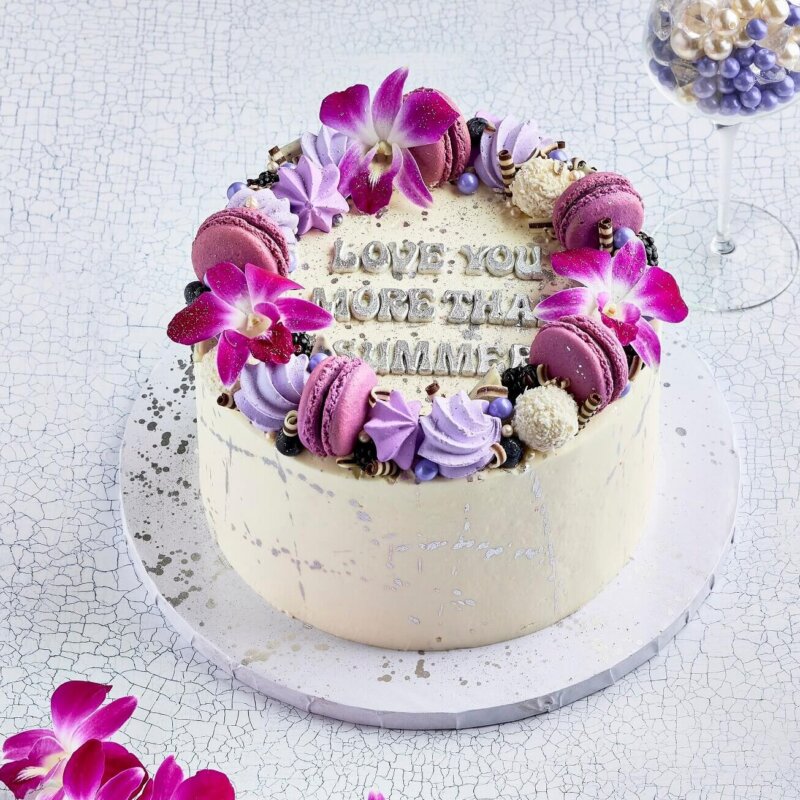 Purple Decorated Cake