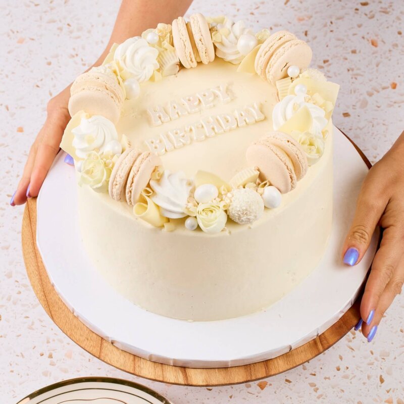 White Decorated Cake