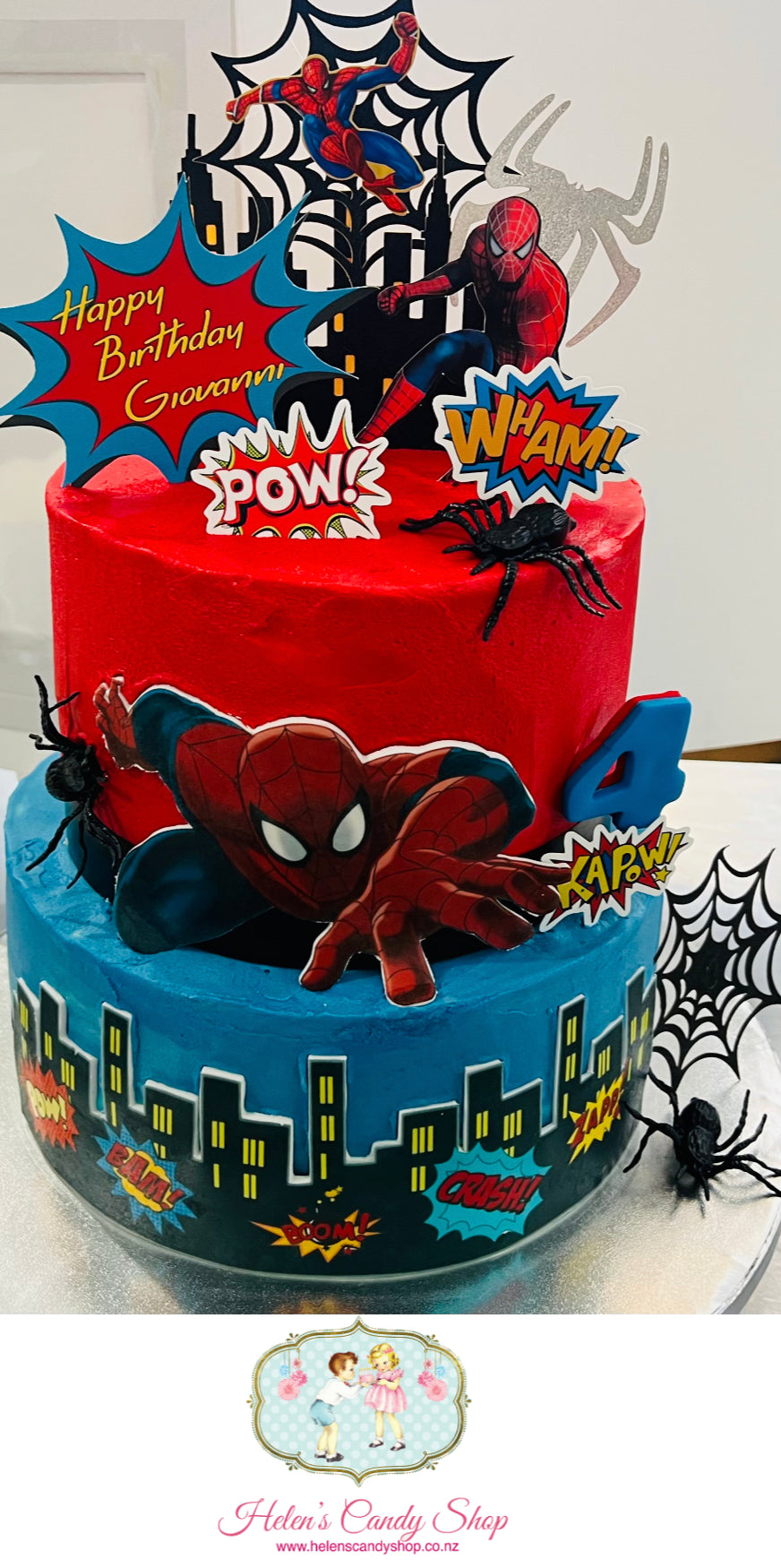 Spider Man Decorated Cake