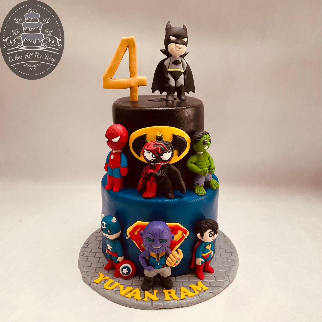 Marvel decorated cake