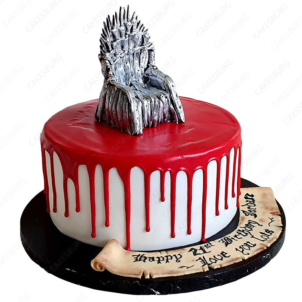 Game Of Thrones Decorated Cake