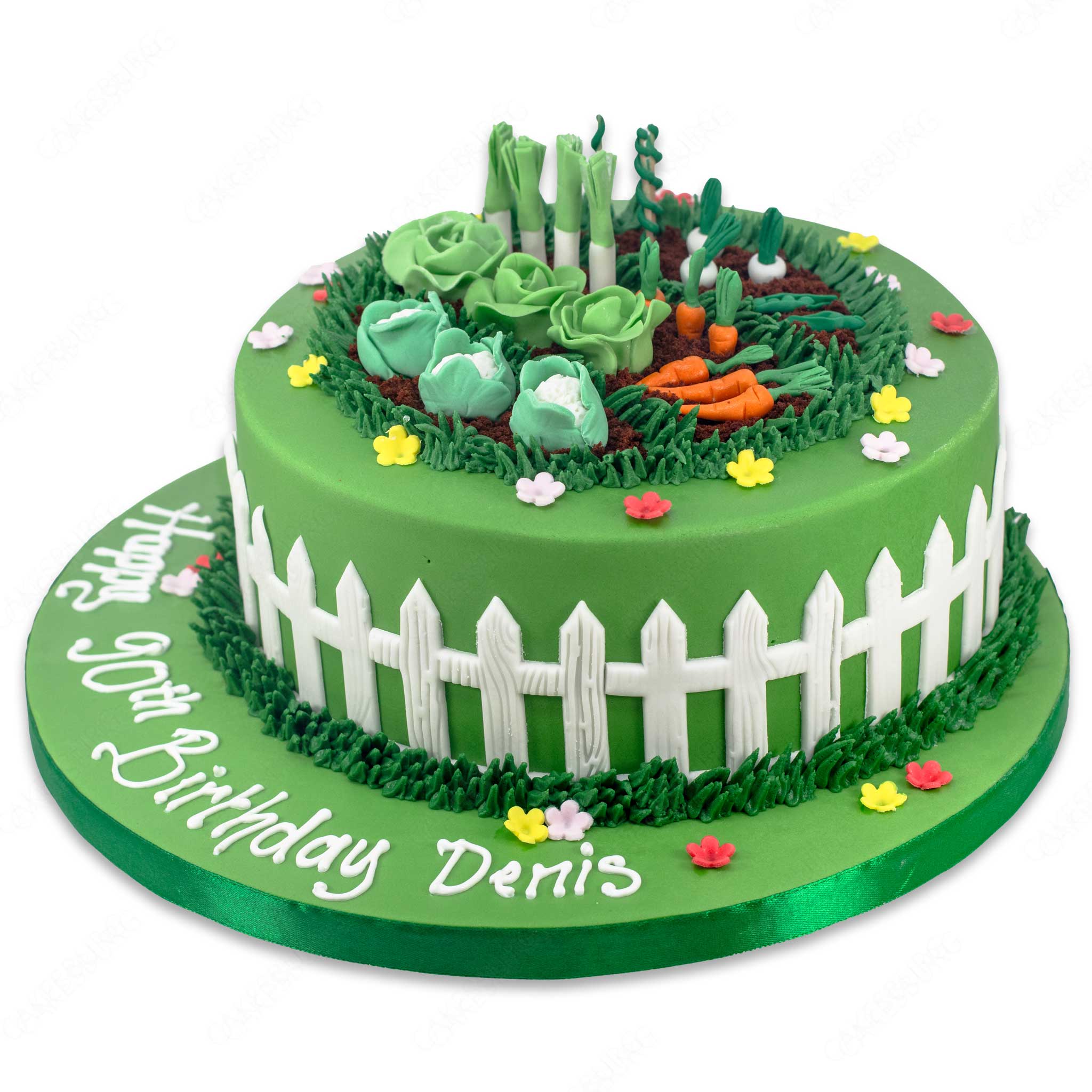 Decorated Garden Cake