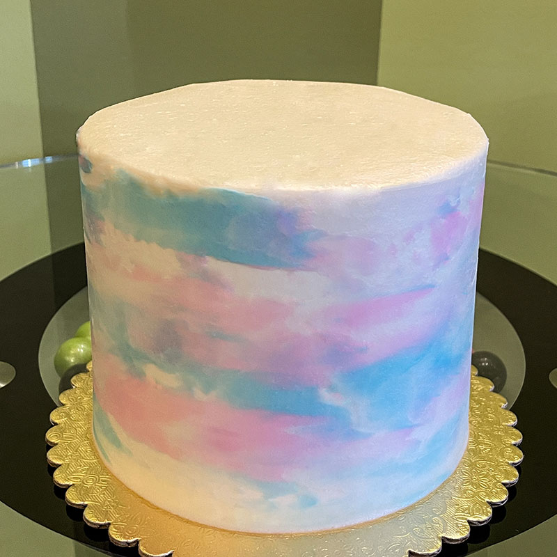 Watercolor Decorated Cake