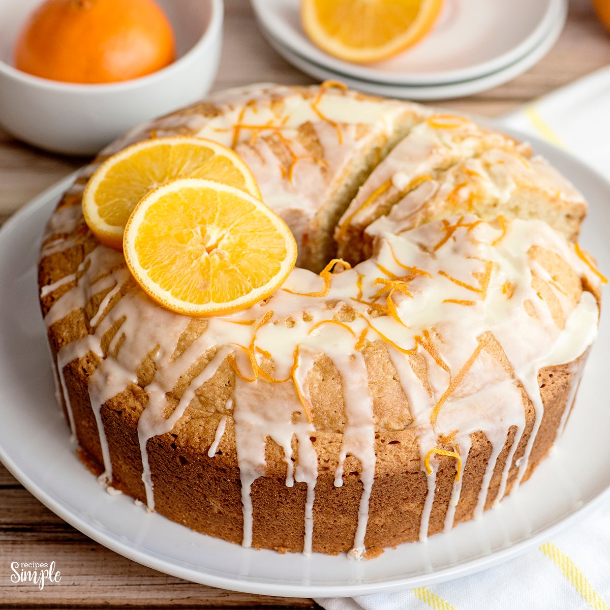 Orange Decorated Cake