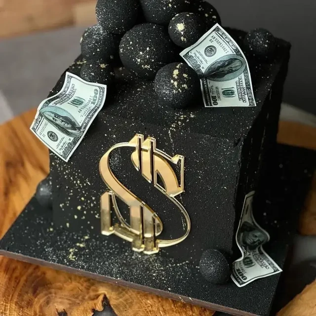 Dollar Decorated Cake