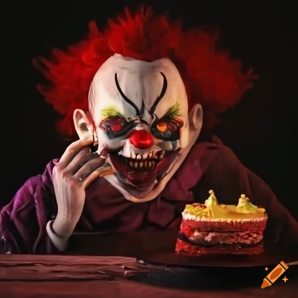 Killer Clown Decorated Cake