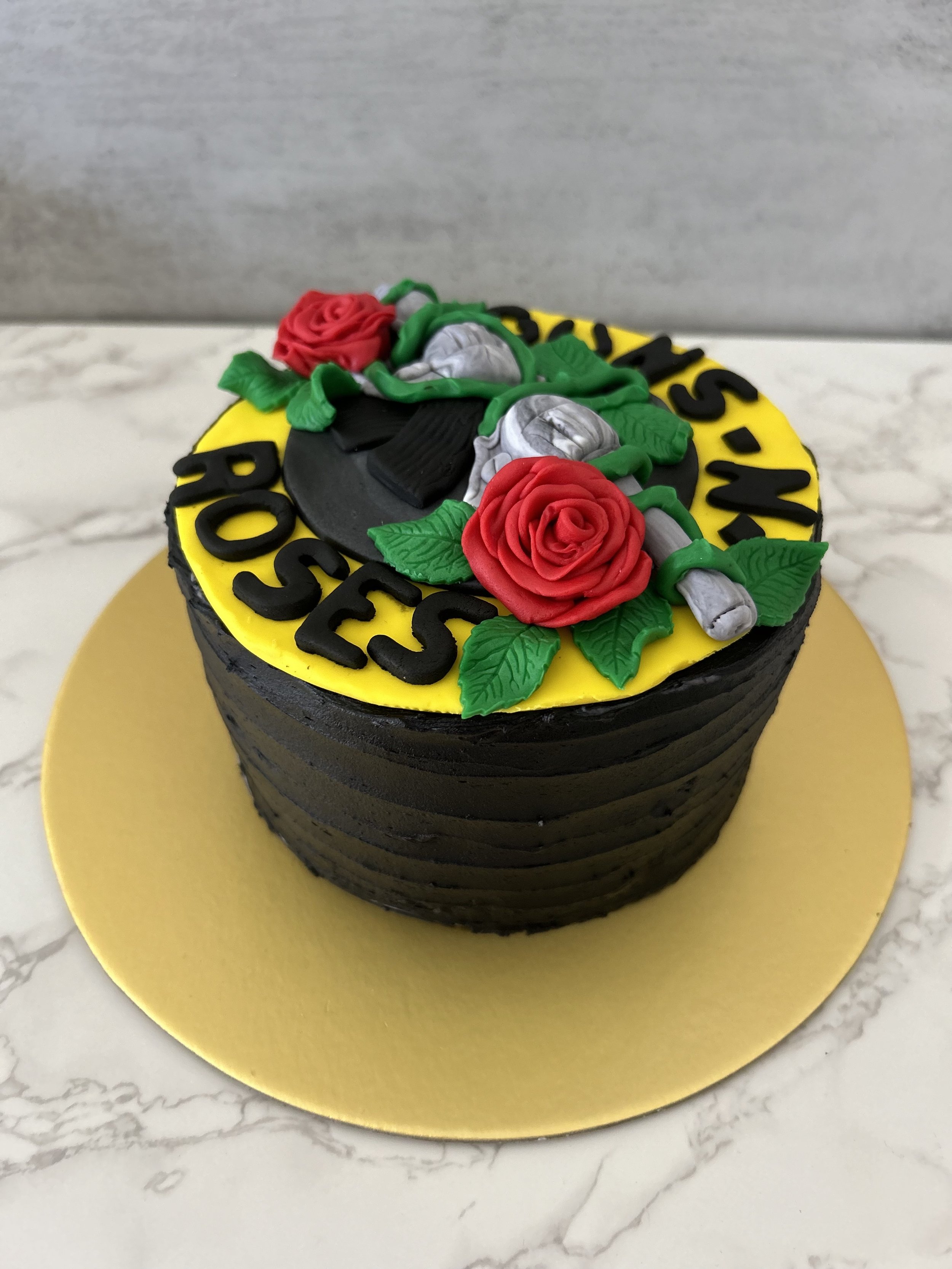 Guns N Roses Decorated Cake