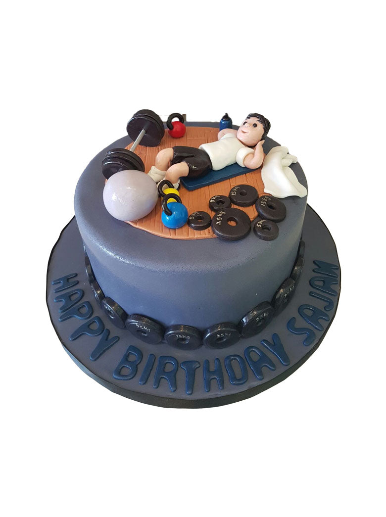 Bodybuilding Decorated Cake