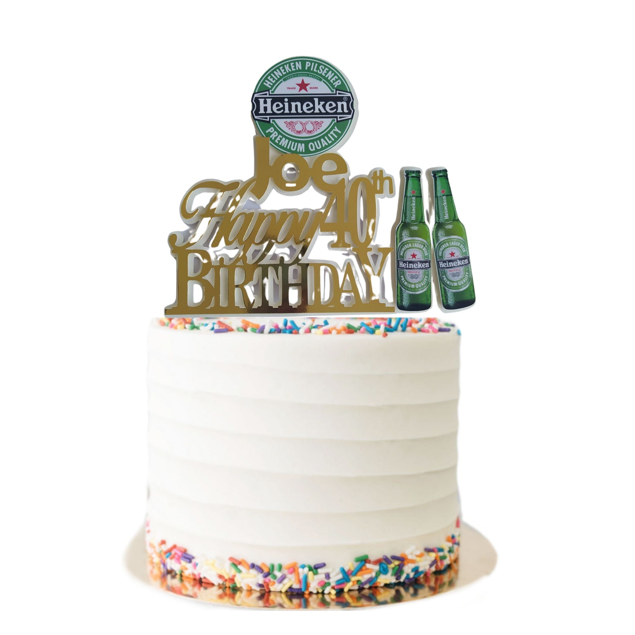 Heineken Decorated Cake