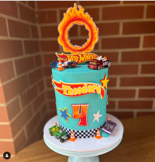 Hot Wheels Decorated Cake