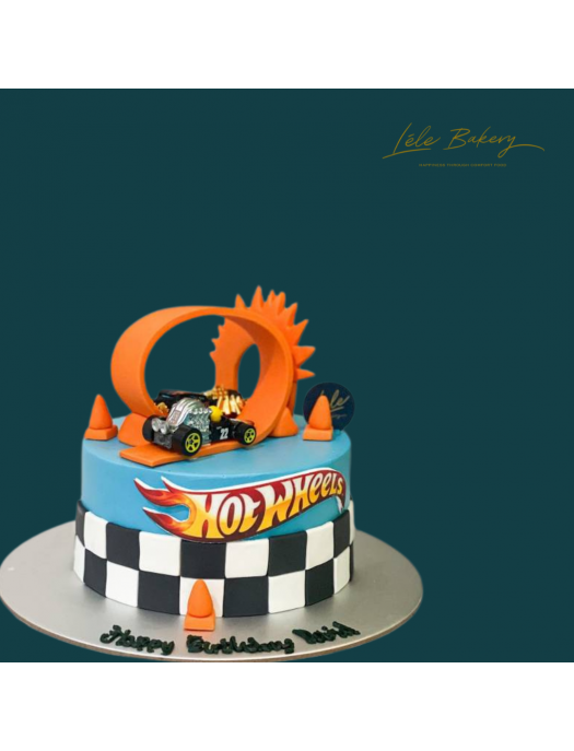 Hot Wheels Decorated Cake