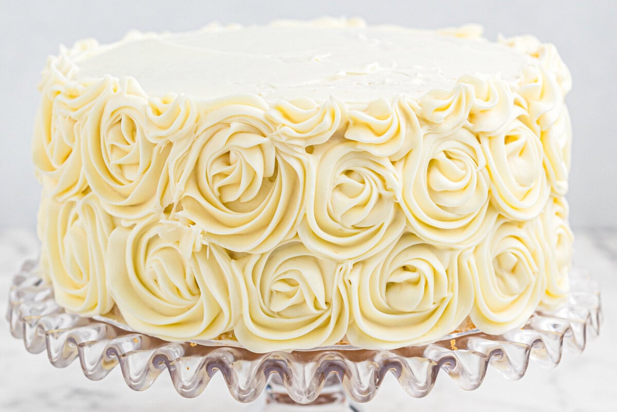 White Decorated Cake