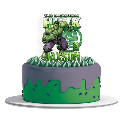 Hulk decorated cake