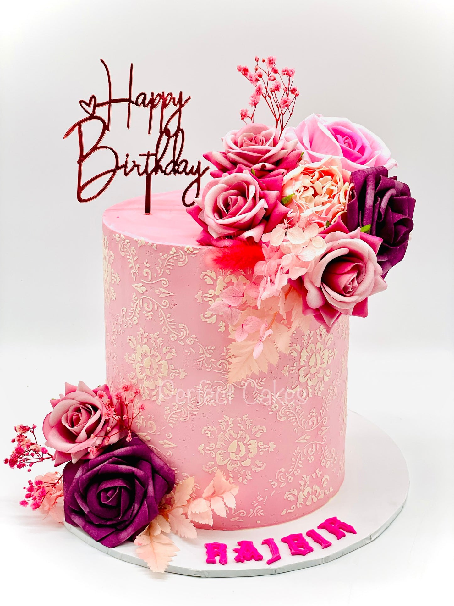 Pink Decorated Cake