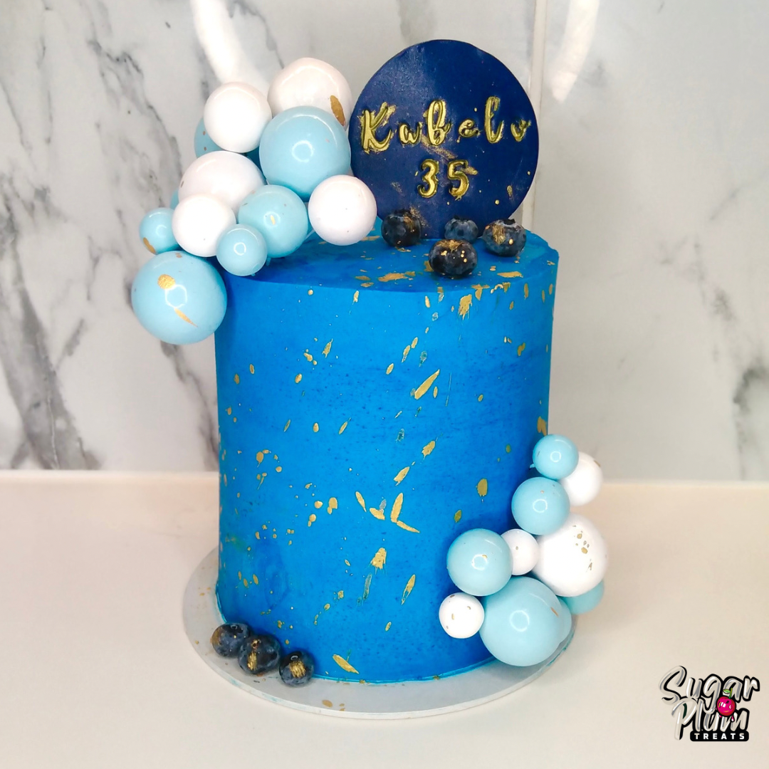 Blue Decorated Cake