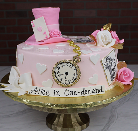 Alice in Wonderland Decorated Cake