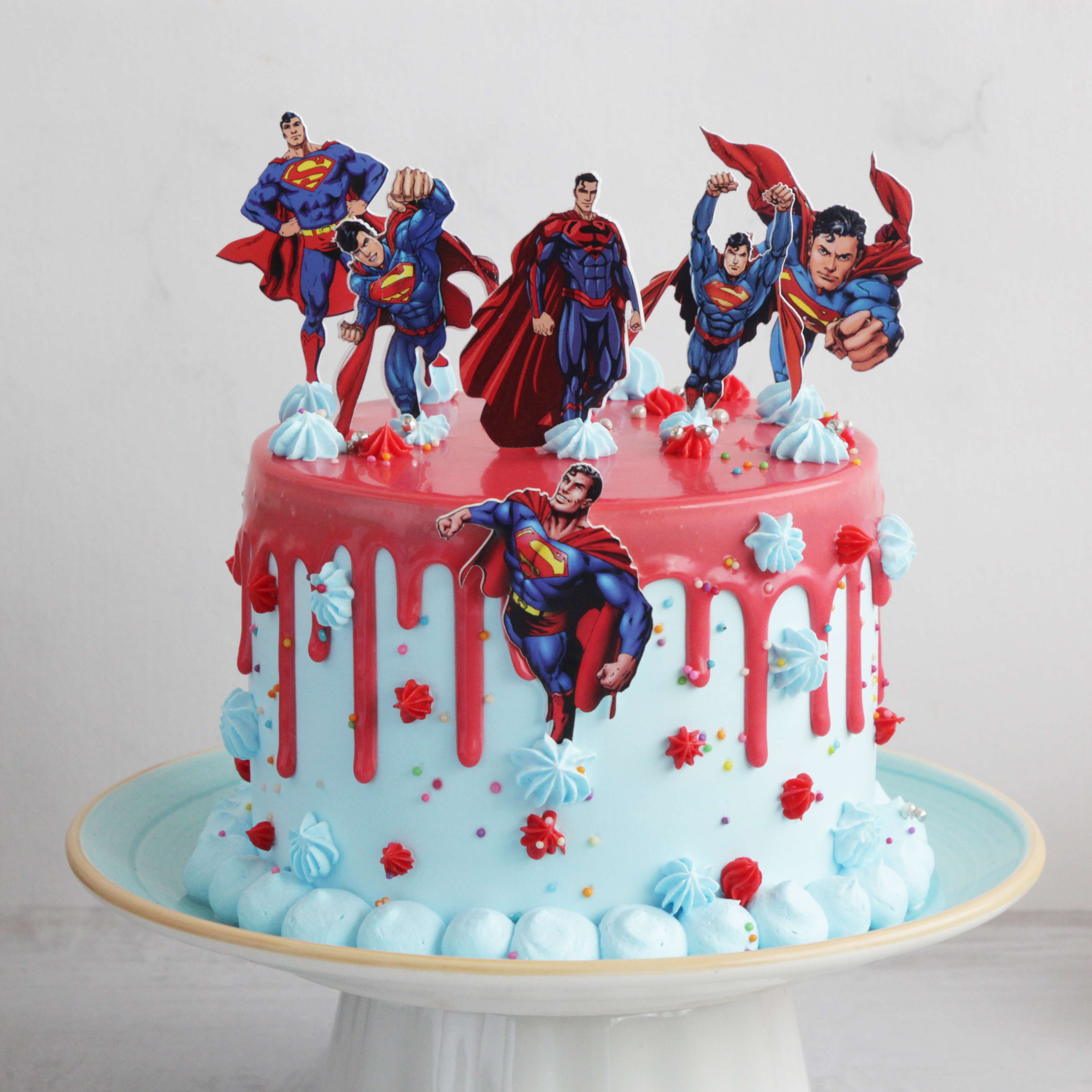 Superman decorated cake