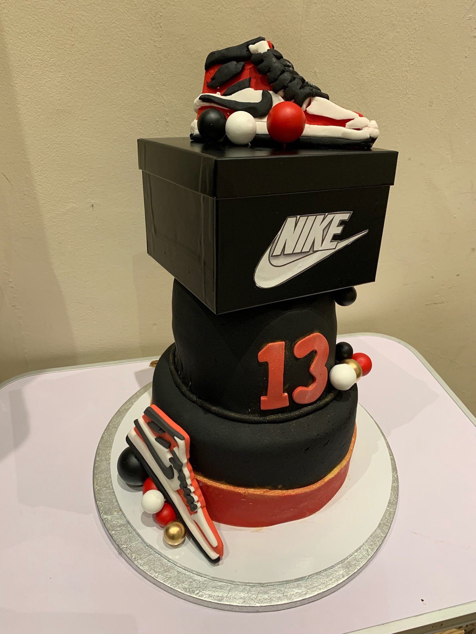 Nike decorated cake