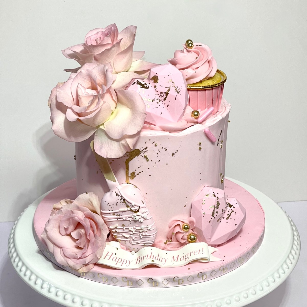 Pink Decorated Cake