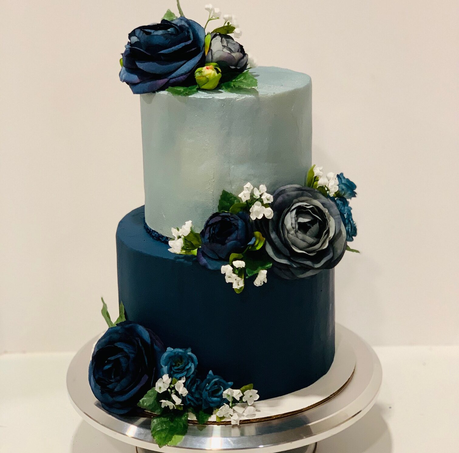 Silver Decorated Cake