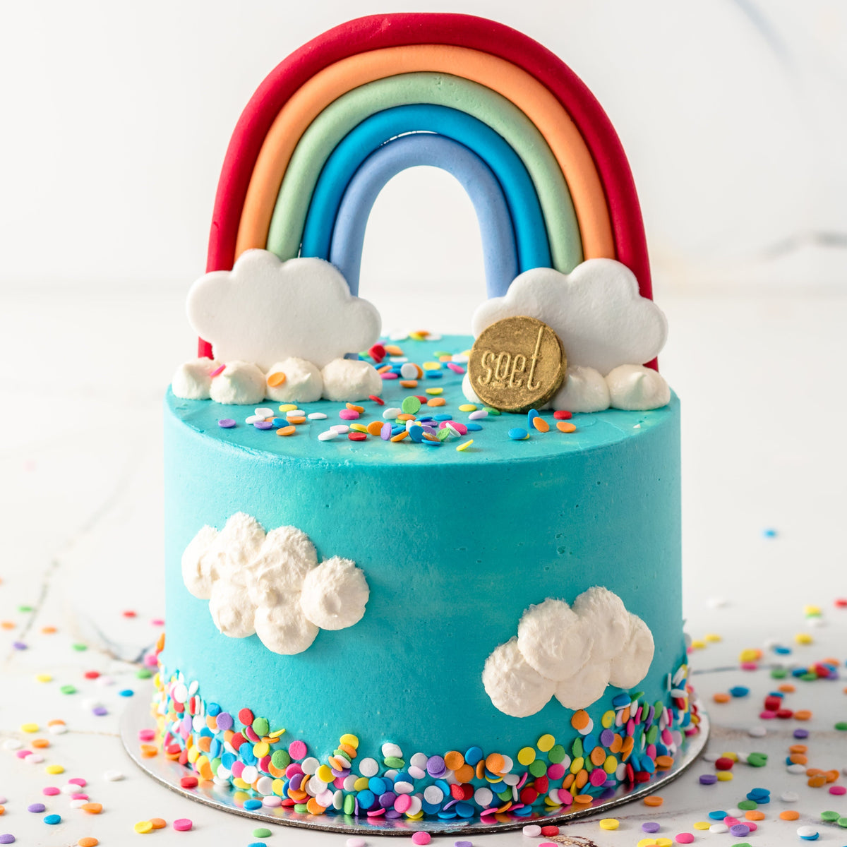 Cloud Decorated Cake