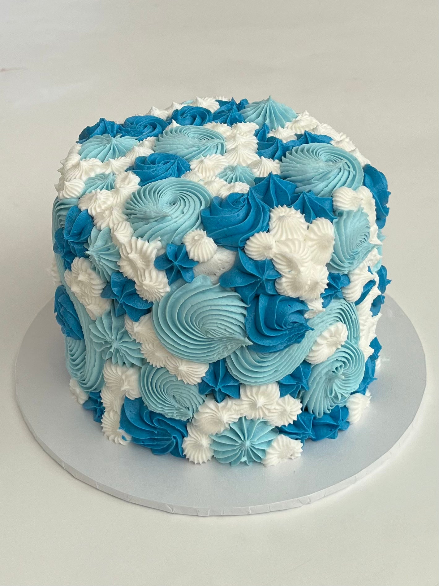 Blue Decorated Cake