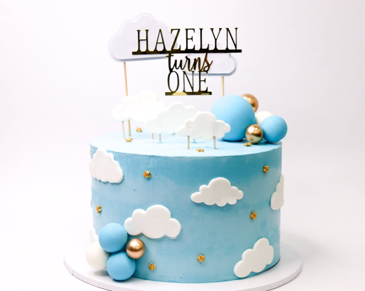 Cloud Decorated Cake