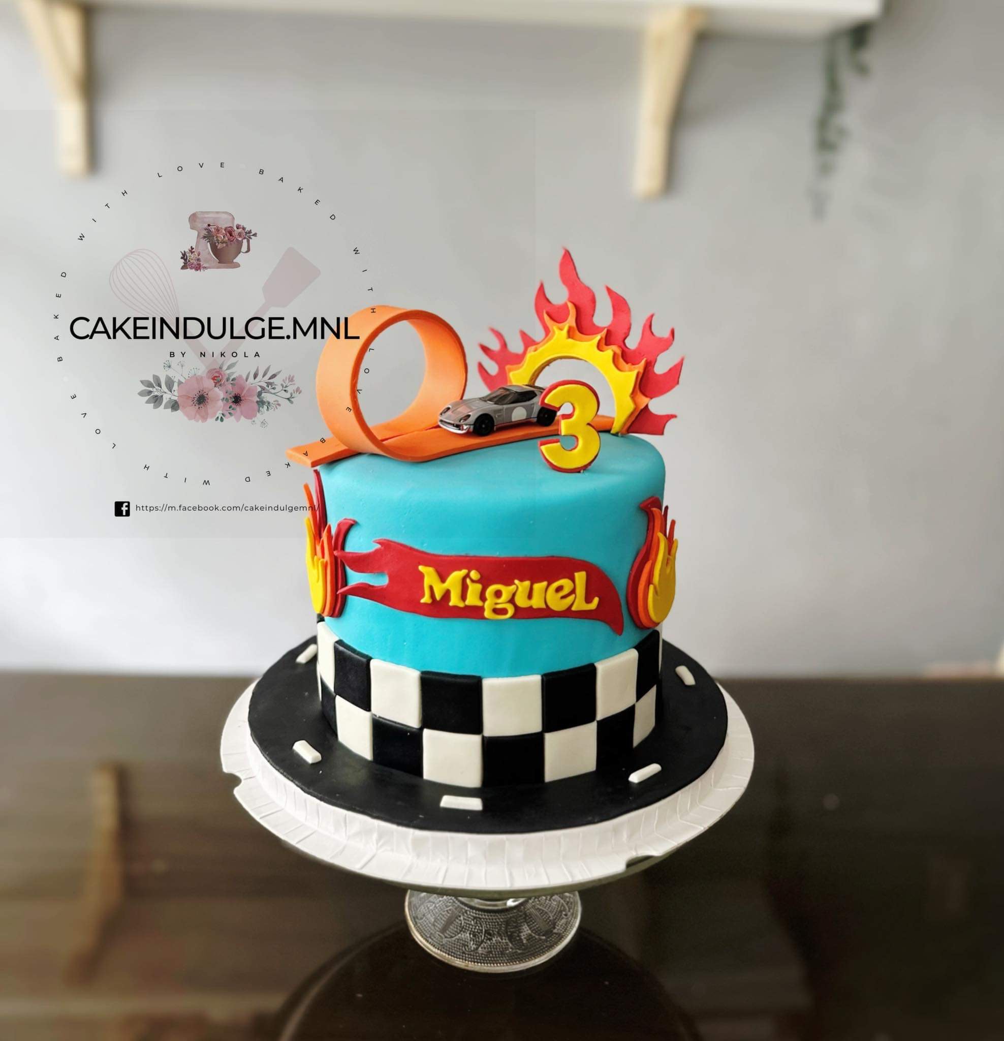 Hot Wheels Decorated Cake