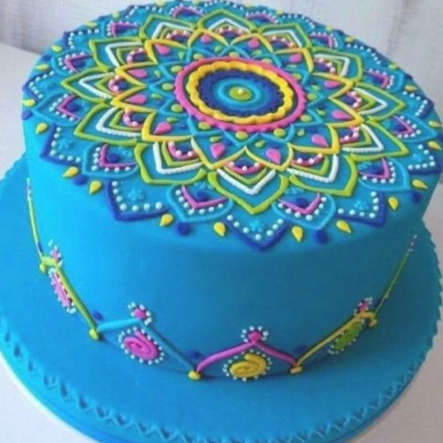 Mandala Decorated Cake