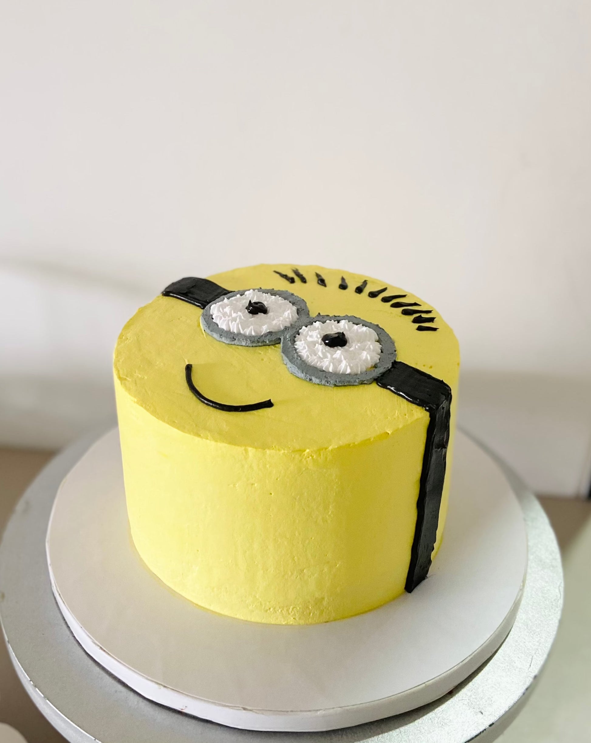 Yellow Decorated Cake