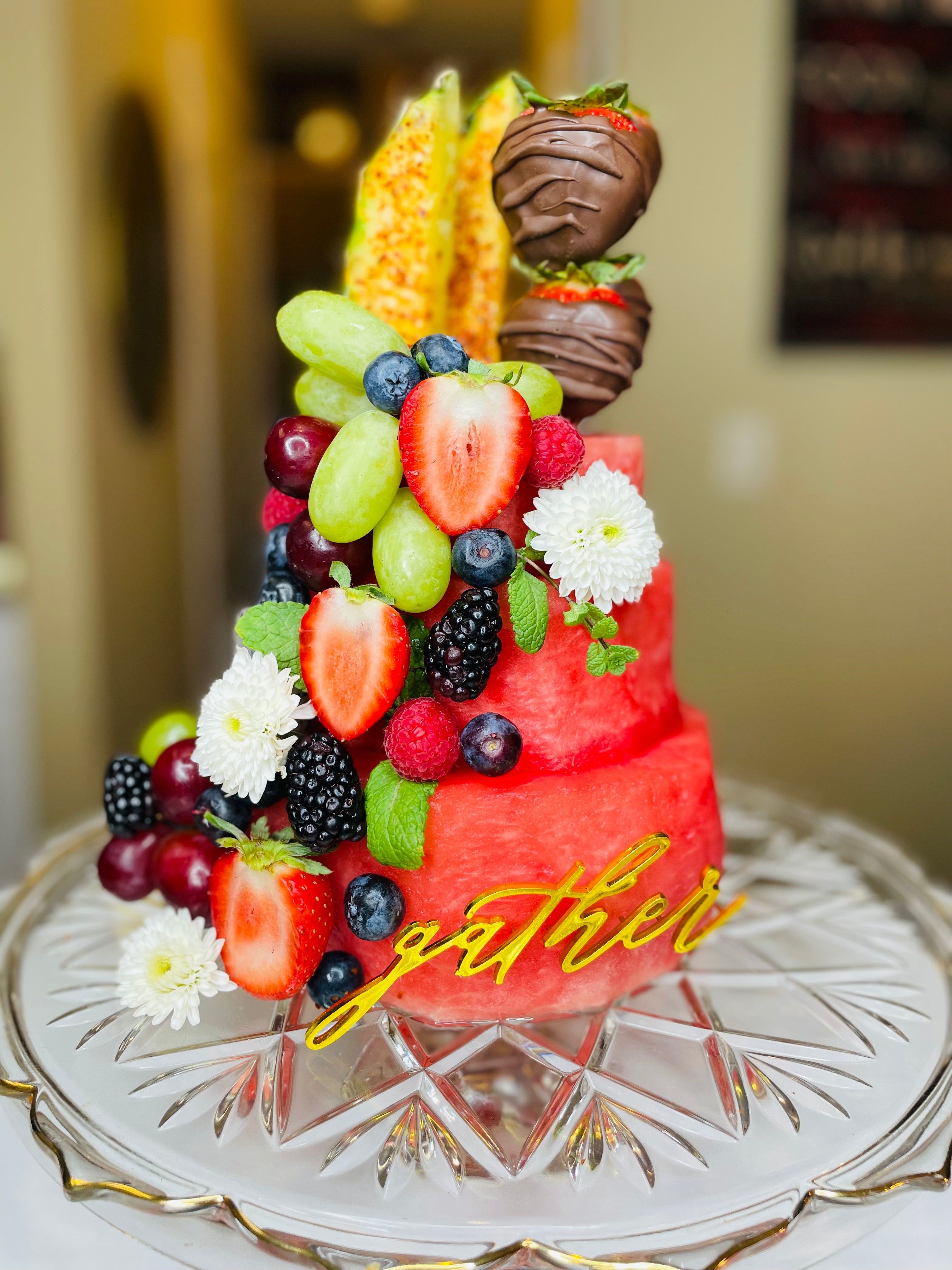 Watermelon Decorated Cake