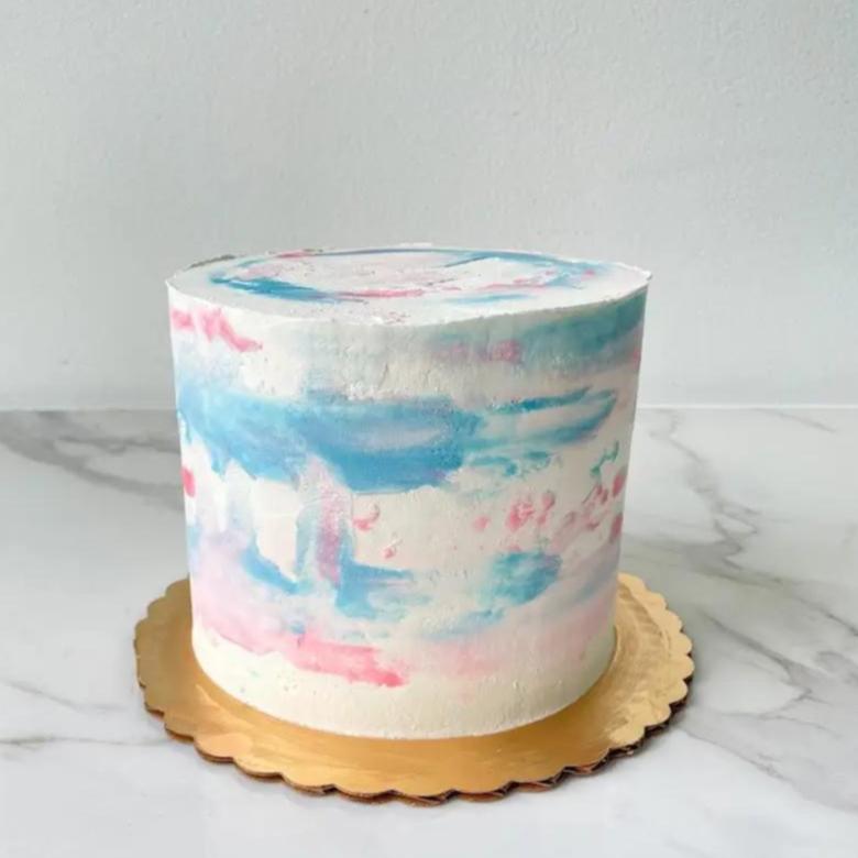 Watercolor Decorated Cake