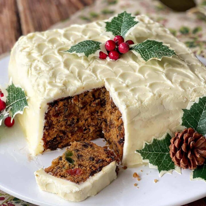 Decorated Christmas Cake