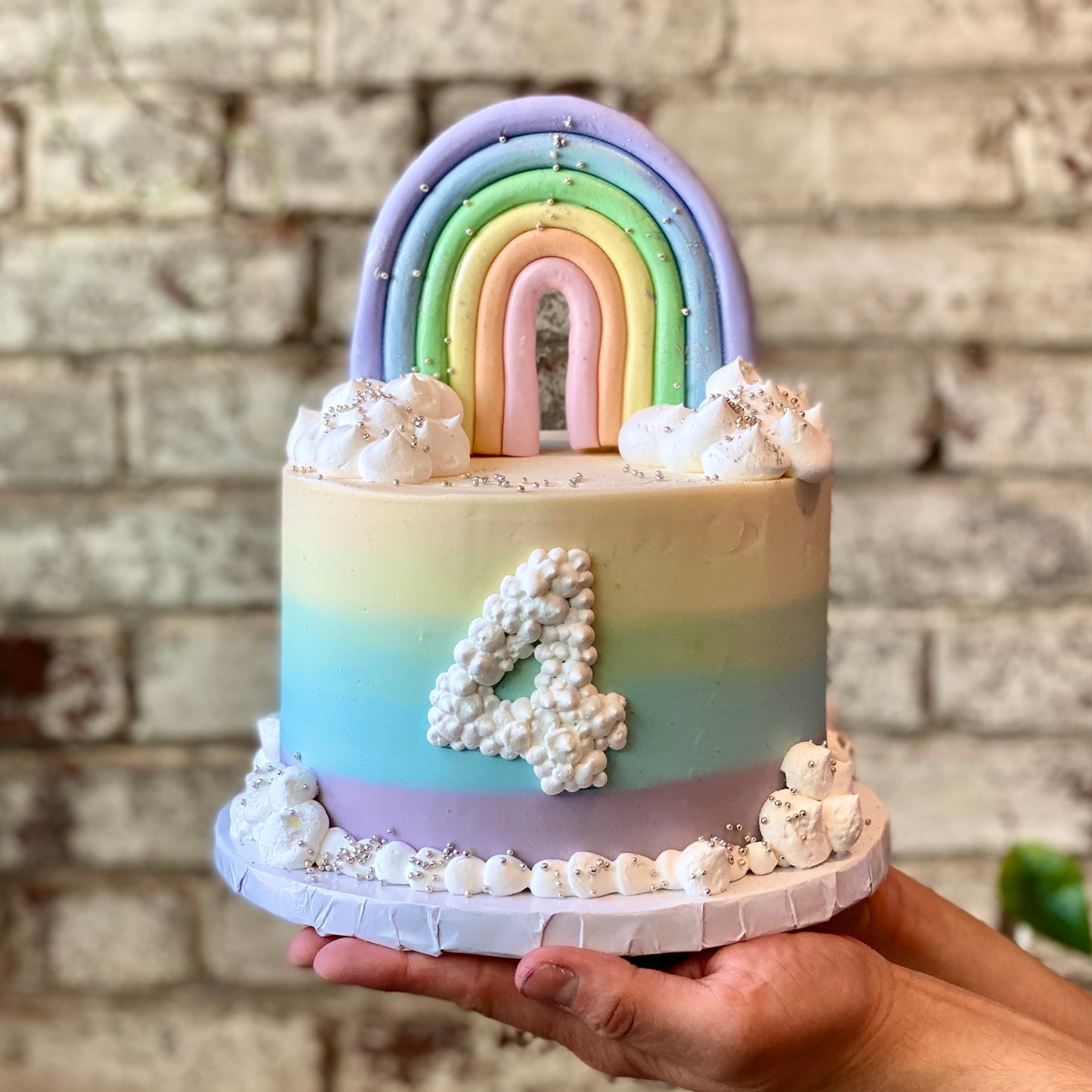 Rainbow Decorated Cake