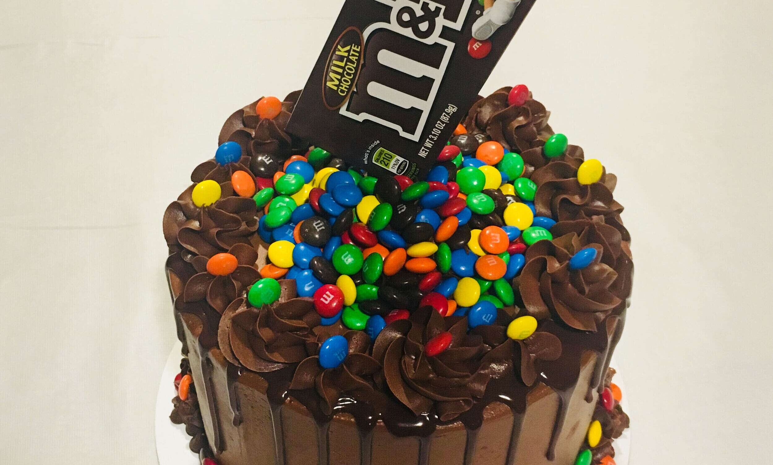 Decorated Chocolate Cake