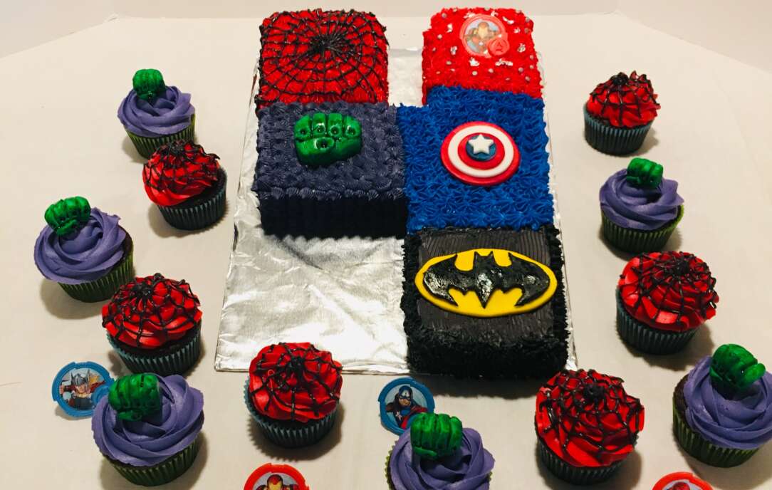 Avengers decorated cake