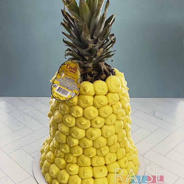 Decorated Pineapple Cake