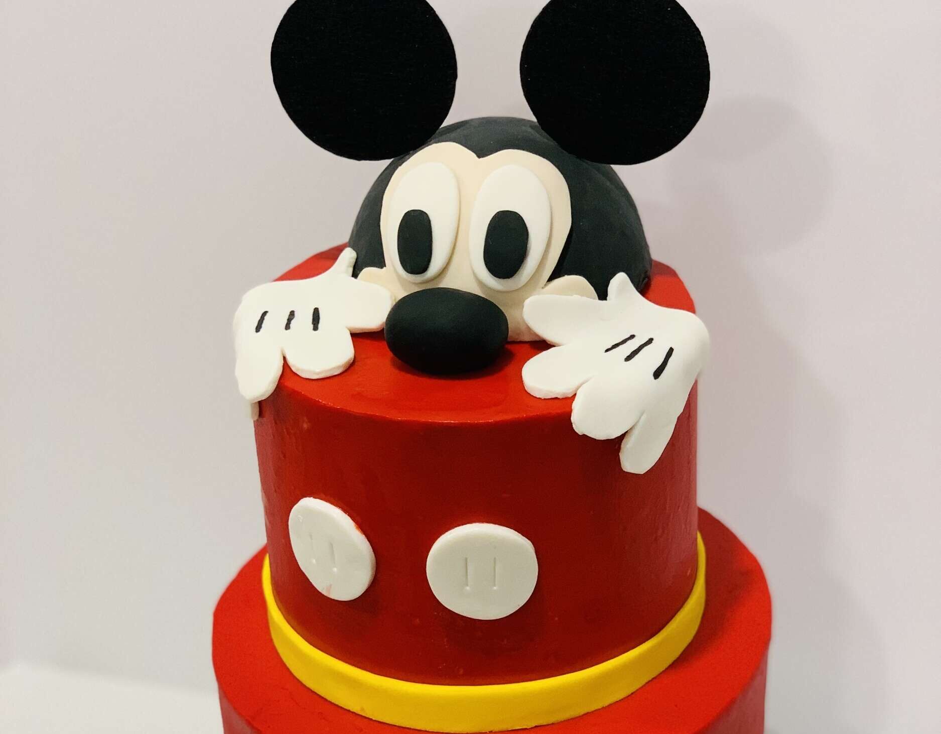 Mickey decorated cake